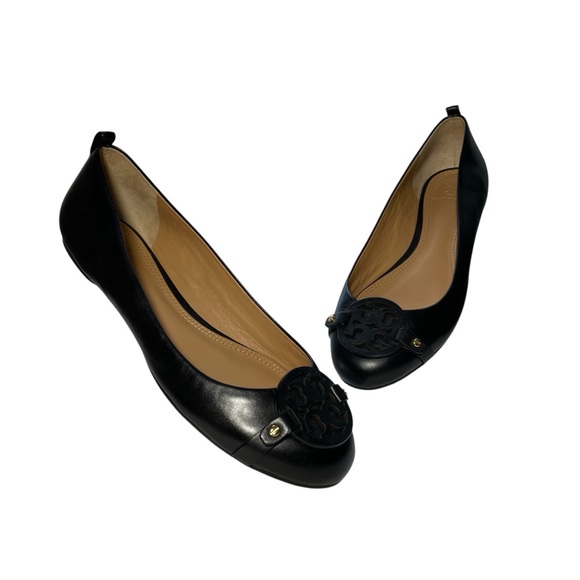 Tory Burch Gabriel Ballet Flat Perfect Black Women’s Size 8.5 - Picture 1 of 11